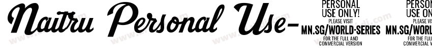 Naitru Personal Use字体转换
